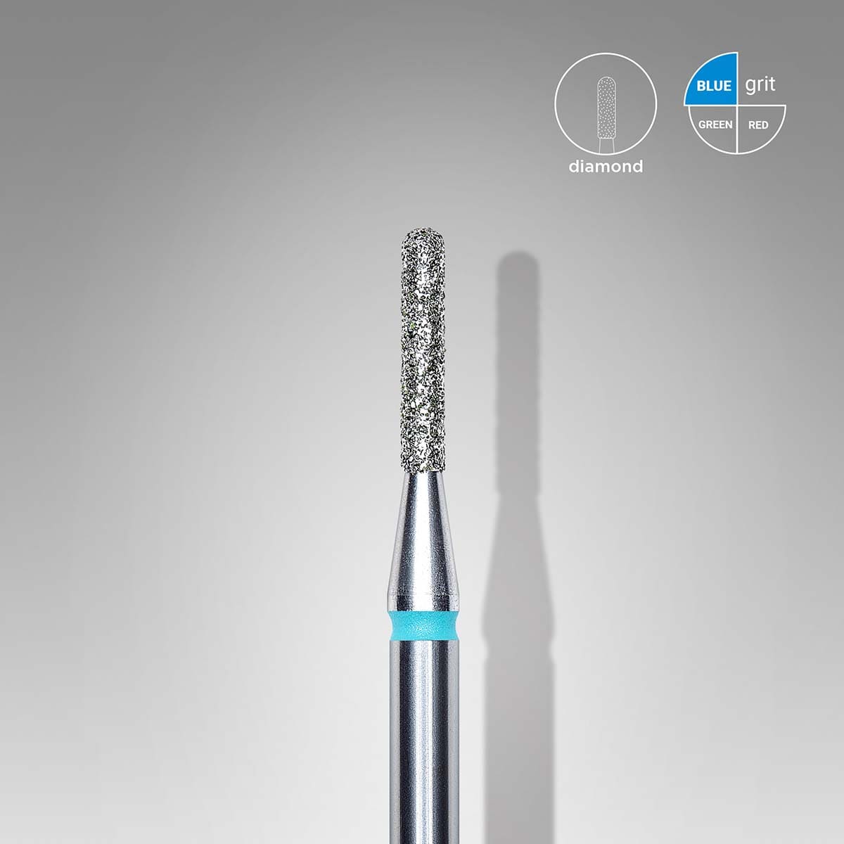 Staleks Diamond Drill Bit Round Cylinder - Blue 1.4/8mm