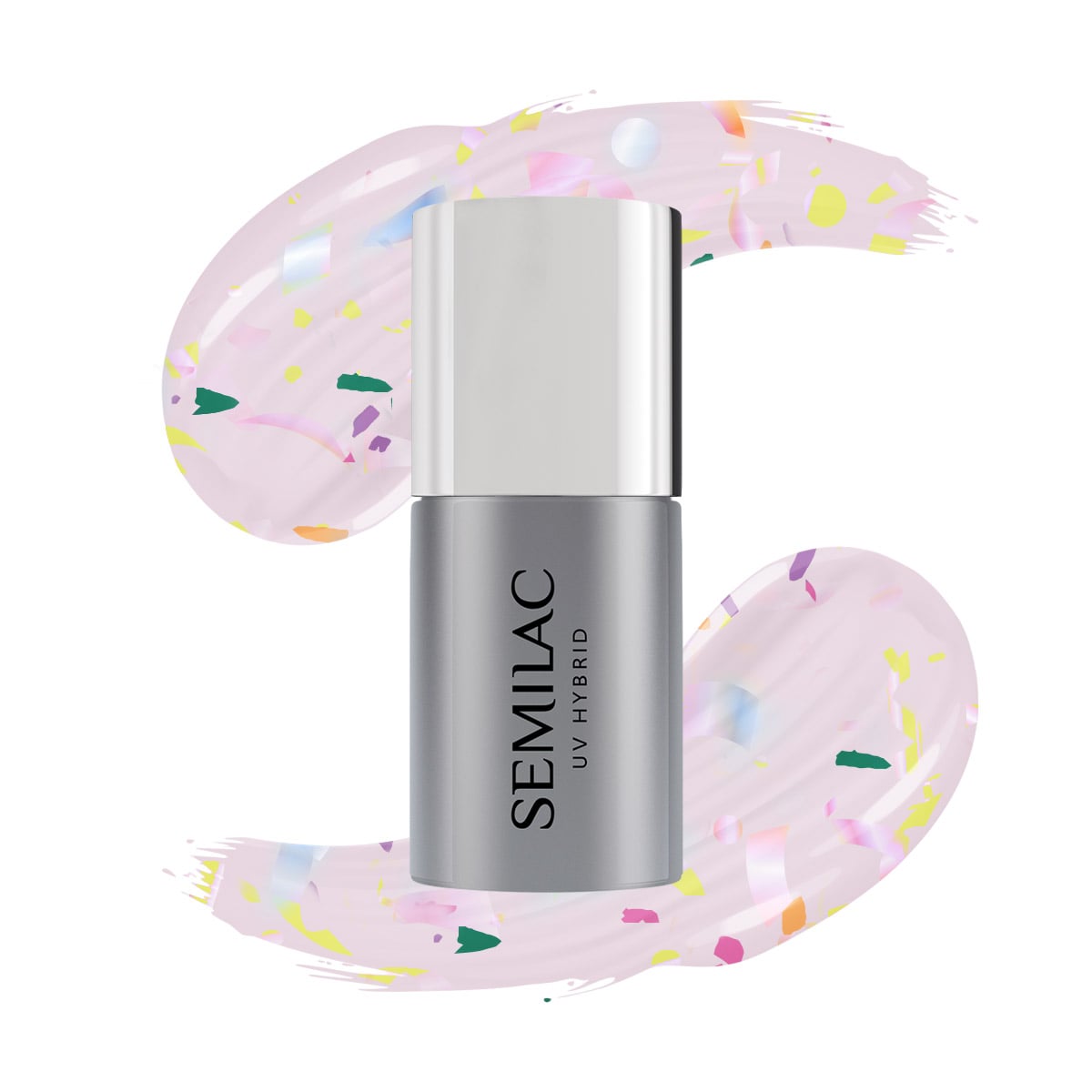 Semilac Top No Wipe T27 Matte Violet Galaxy 7ml