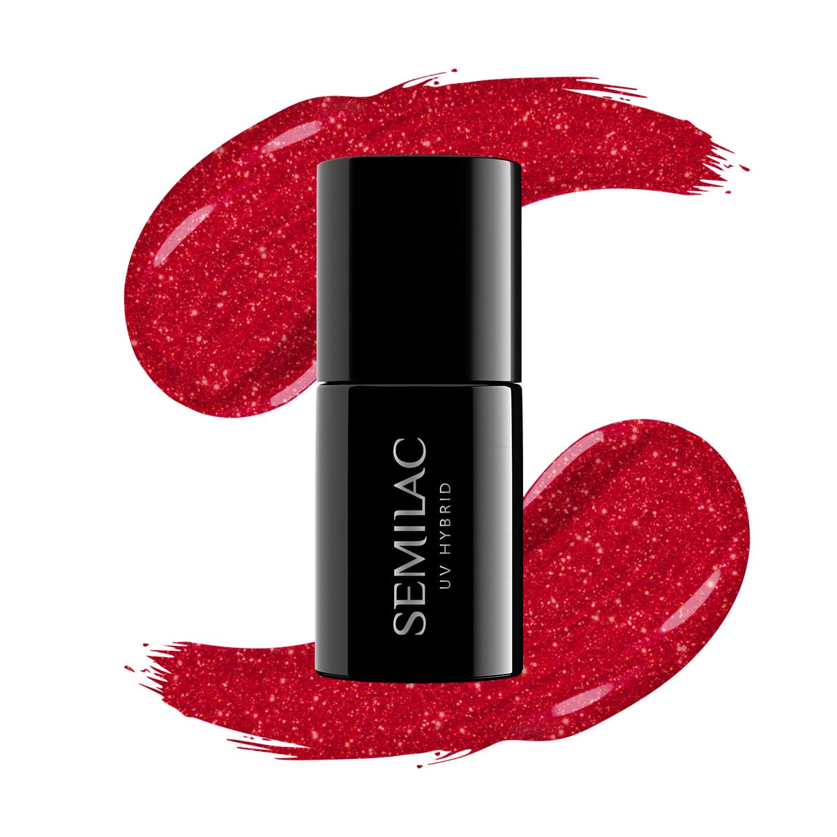 025 UV Hybrid Glitter Red 7ml